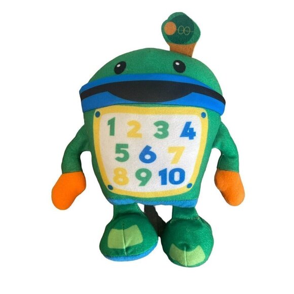 Nick Junior Nickelodeon TEAM UMIZOOMI “BOT” 9" Robot Plush Toy Green Blue 2011 - Picture 1 of 9